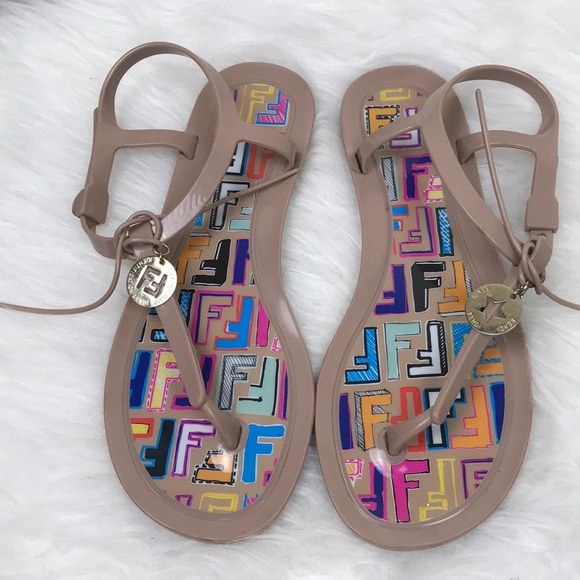 fendi jelly sandals